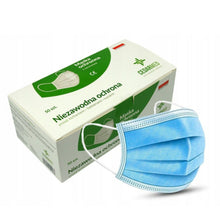 Įkelkite vaizdą į galerijos žiūrovą, 3 Sluoksnių Apsauginės Veido Kaukės 50 vnt. - Manikiūro įrankiai